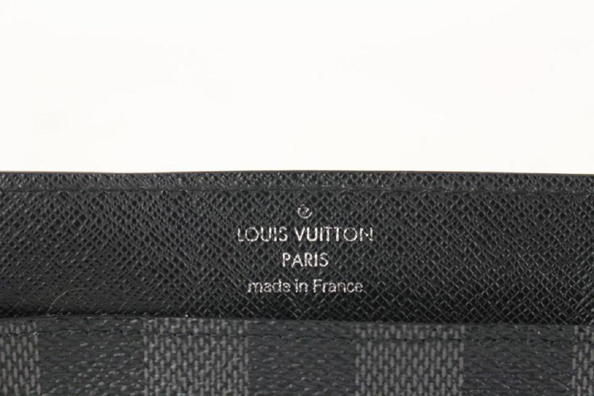 Louis Vuitton Damier Graphite Long Card Holder Wallet Insert 98lv49 1