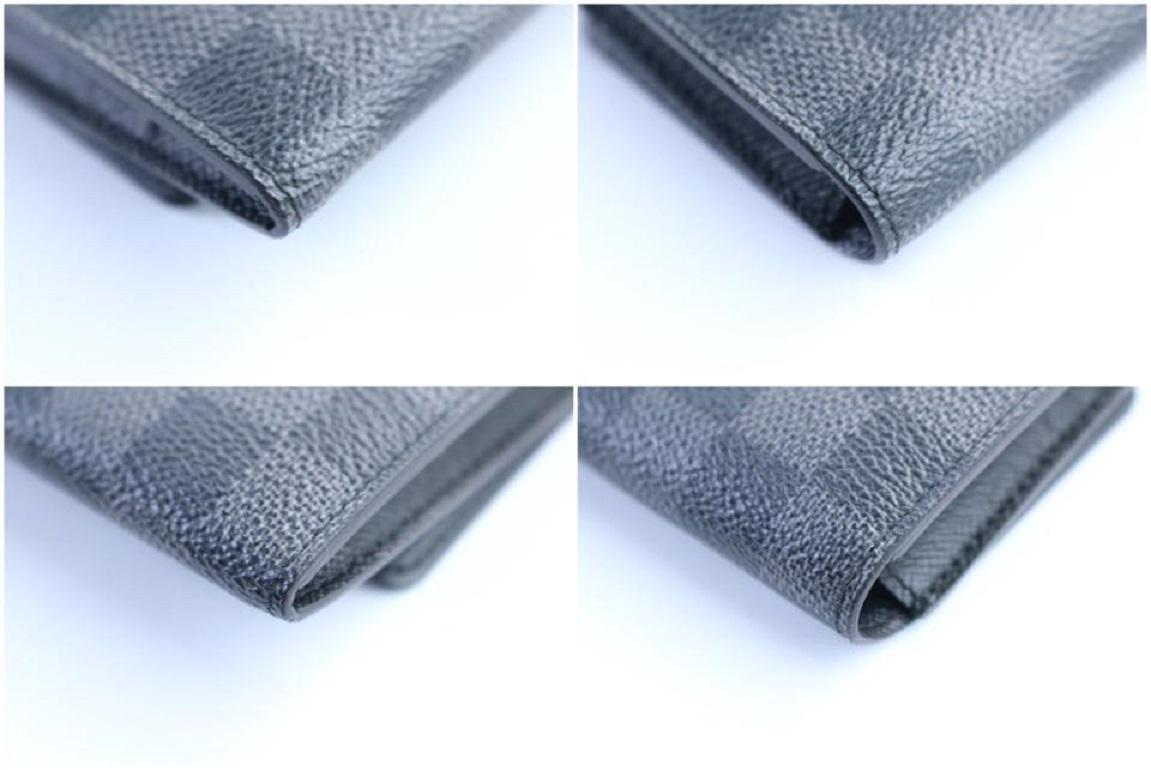 Louis Vuitton Damier Graphite Long Modulable Flap Wallet 19lr0307 Black Coated For Sale 7