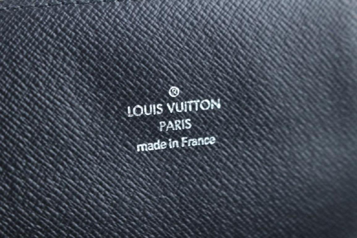 Louis Vuitton Damier Graphite Long Modulable Flap Wallet 19lr0307 Black Coated For Sale 1