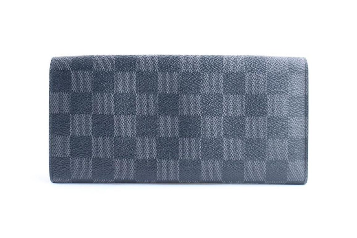 Louis Vuitton Damier Graphite Long Modulable Flap Wallet 19lr0307 Black Coated For Sale 4