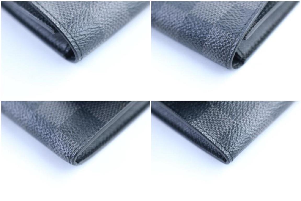 Louis Vuitton Damier Graphite Long Modulable Flap Wallet 19lr0307 Black Coated For Sale 5