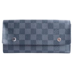 Louis Vuitton Damier Graphite Long Modulable Flap Wallet 19lr0307 Black Coated