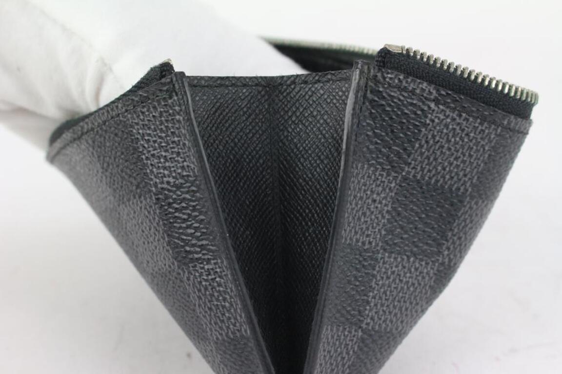 Louis Vuitton Damier Graphite Long Zip Pouch Wallet Insert Case 147lv729 7