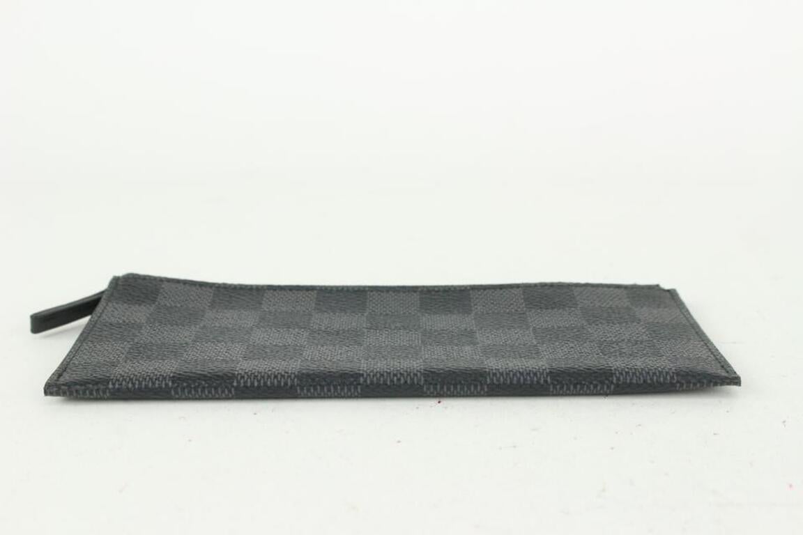 Louis Vuitton Damier Graphite Long Zip Pouch Wallet Insert Case 147lv729 3