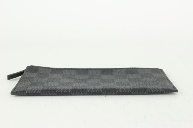 Louis Vuitton Damier Graphite Zip Pouch Toiletry Case Wallet Insert