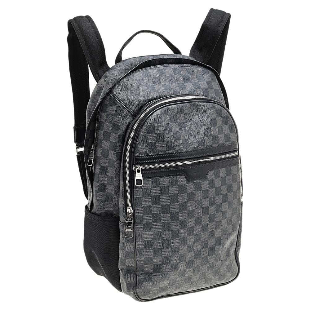 Black Louis Vuitton Damier Graphite Michael Backpack