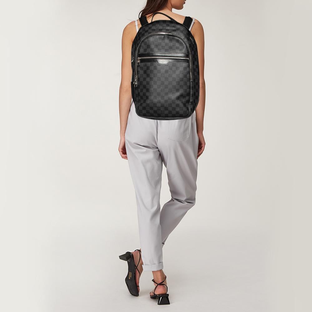 Women's Louis Vuitton Damier Graphite Michael Backpack