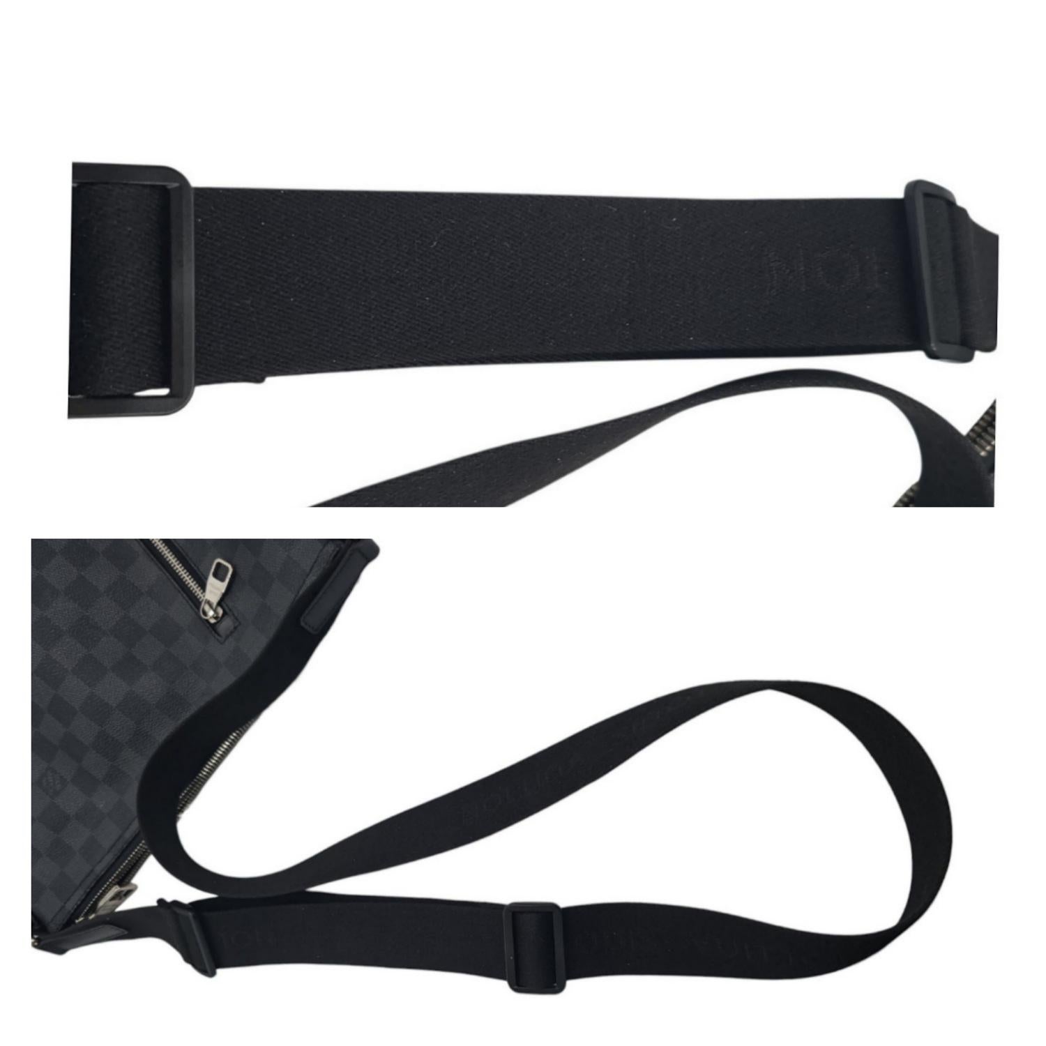 Bolso Mensajero Louis Vuitton Damier Graphite Mick PM en venta 3