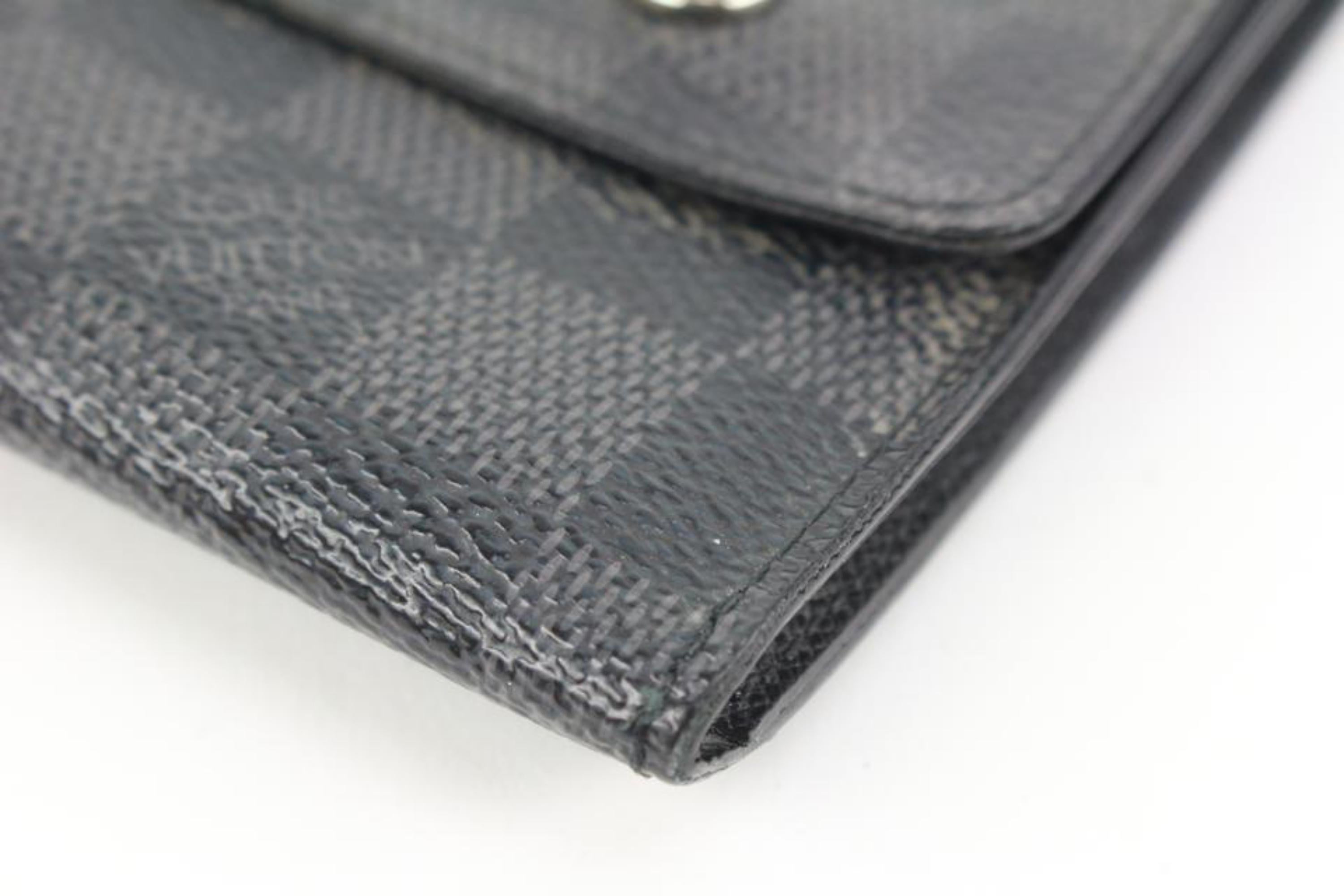 Women's Louis Vuitton Damier Graphite Modulable Compact Snap Wallet 26lk413s