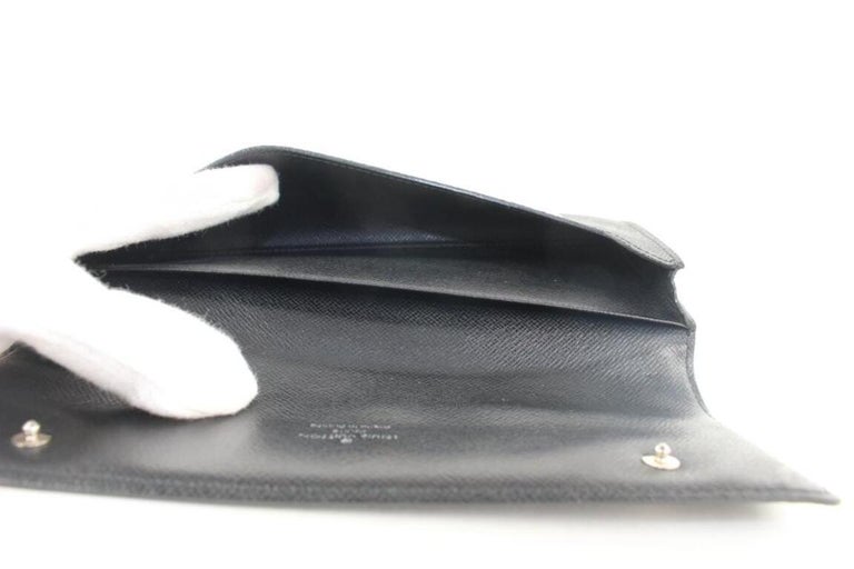 Louis Vuitton Dark Green Taiga Leather Brazza Wallet Long Card Holder  16lv1103