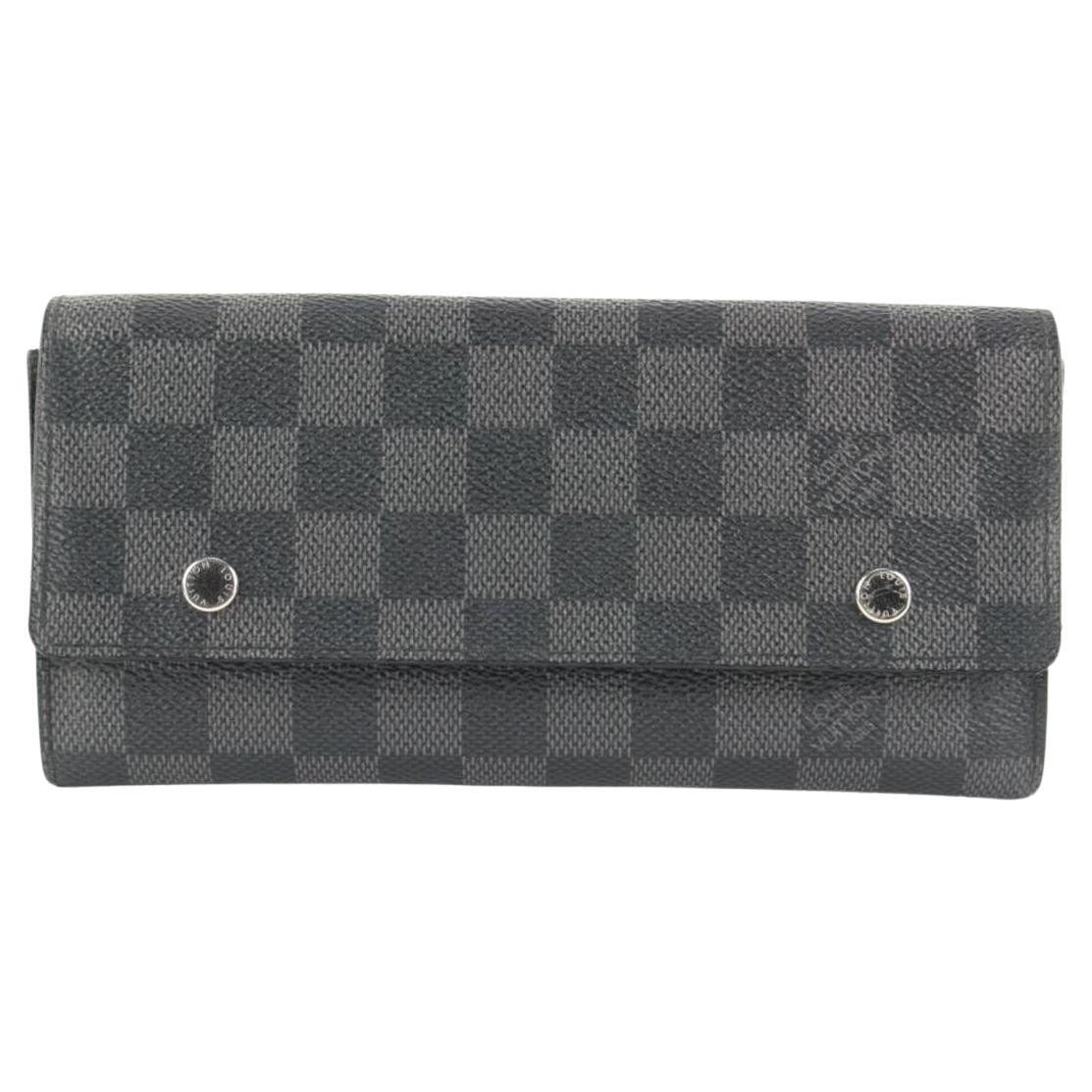 Louis Vuitton Damier Graphite Modulable Long Snap Wallet 13lvs421 For Sale