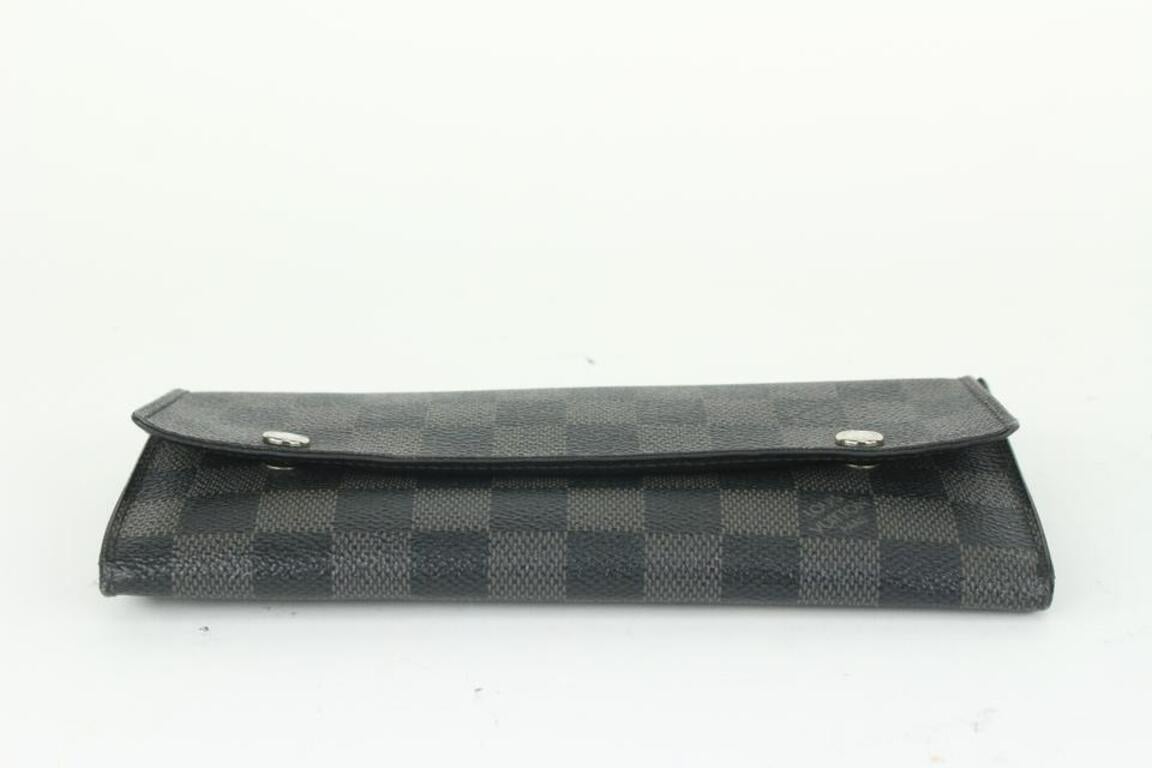Louis Vuitton Damier Graphite Modulable Long Snap Wallet 92lv65 For Sale 2