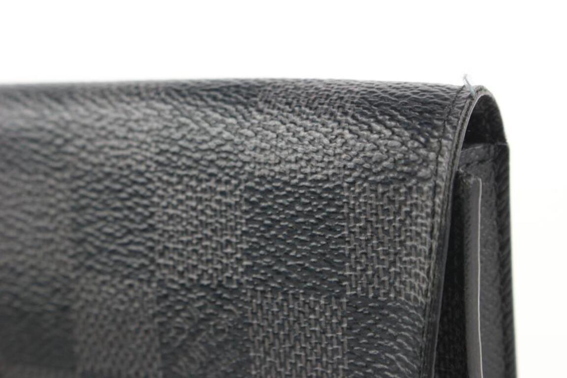 Louis Vuitton Damier Graphite Modulable Long Wallet Snap Flap 825lvs47 5