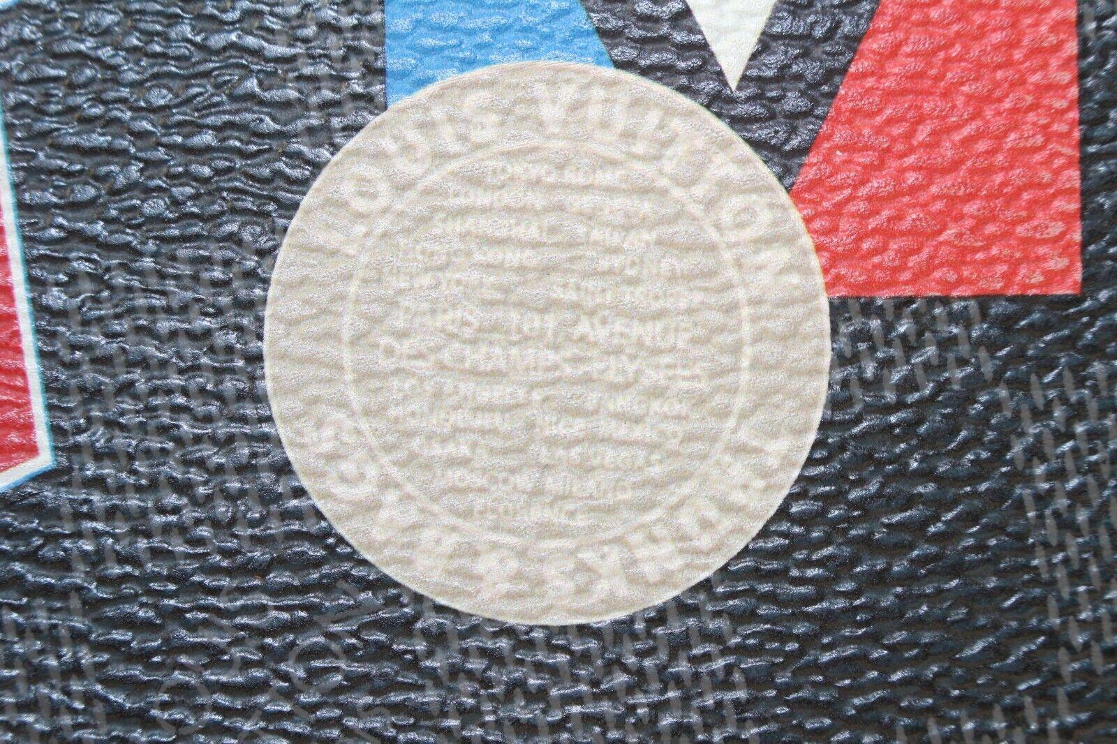 Louis Vuitton DAmier Graphite Patches Story Wallet Marco Florin Slender 2LV629K For Sale 7
