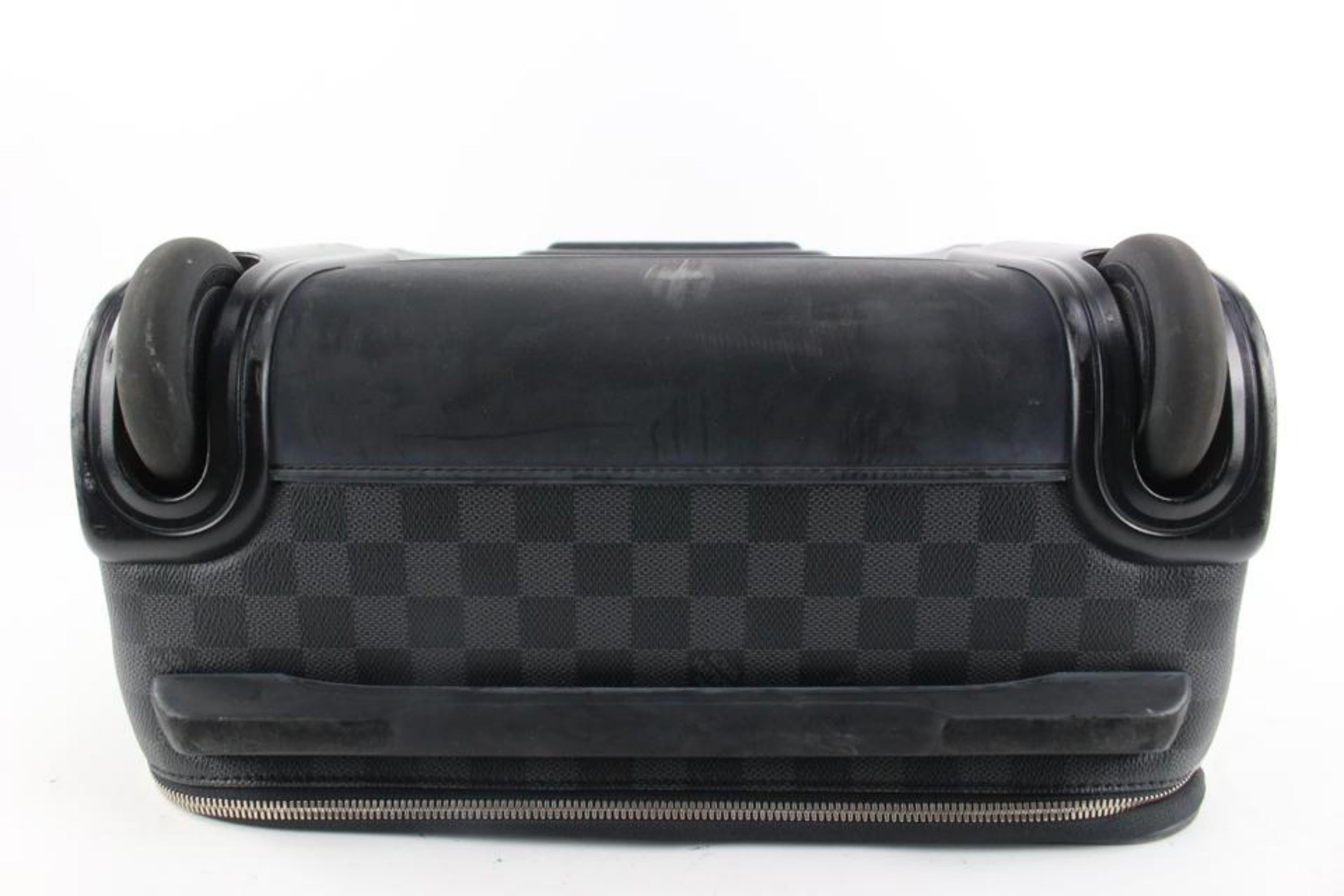 Louis Vuitton Damier Graphite Pegase 45 Rolling Luggage Trolley Suitcase 1223lv2 For Sale 4