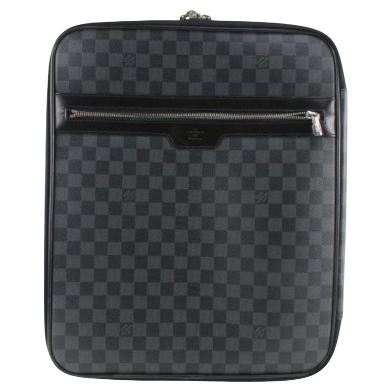 Louis Vuitton Damier Graphite Pegase 45 Rolling Luggage Trolley Suitcase  1223lv2 For Sale at 1stDibs