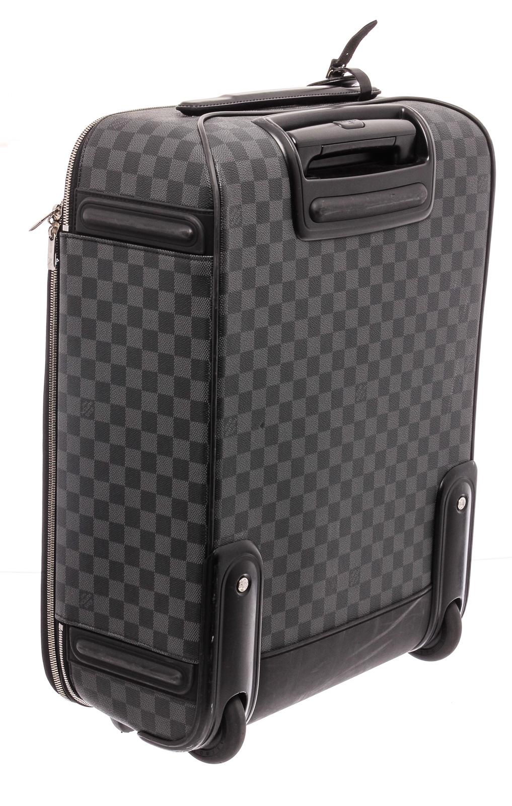 Women's or Men's Louis Vuitton Damier Graphite Pegase 55 Rolling Business Luggage
