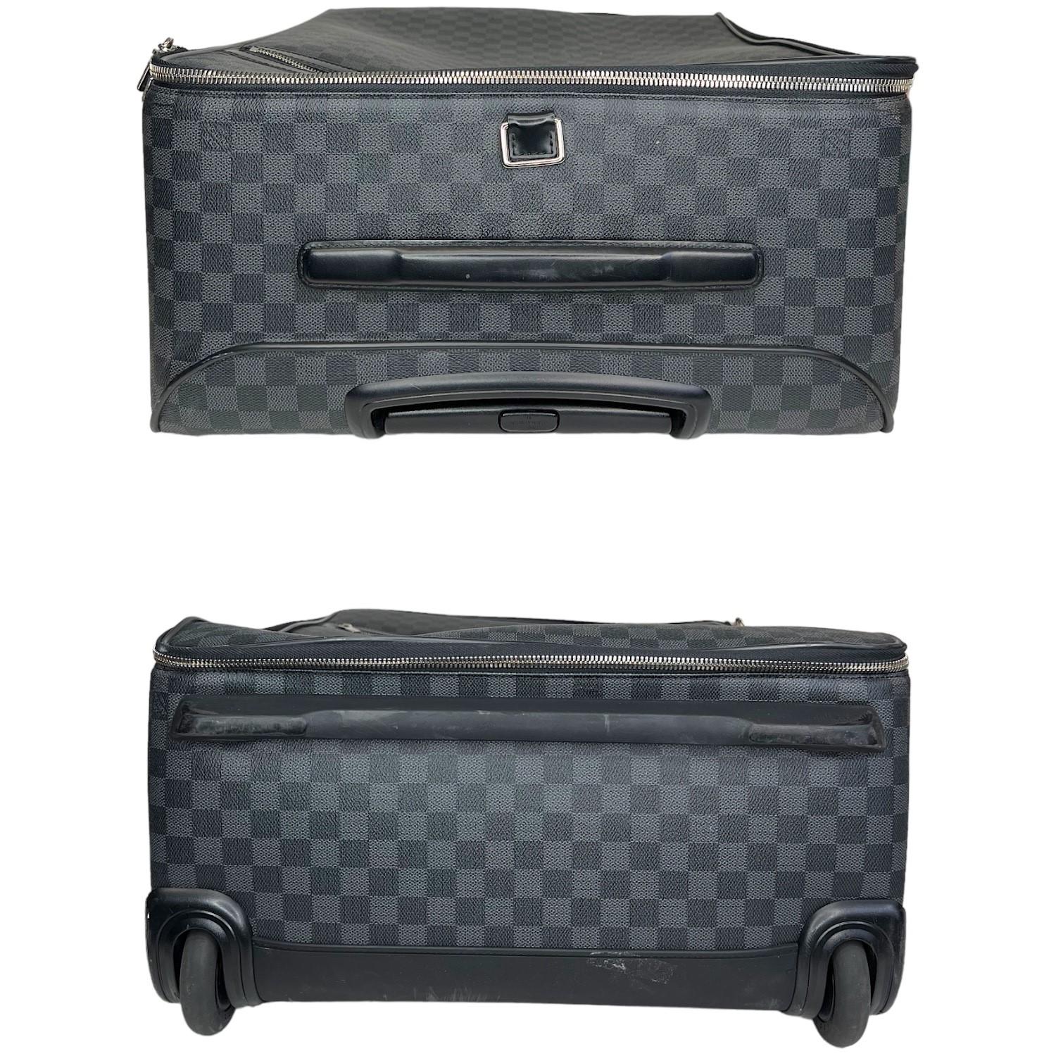 Men's Louis Vuitton Damier Graphite Pégase 65 Suitcase For Sale