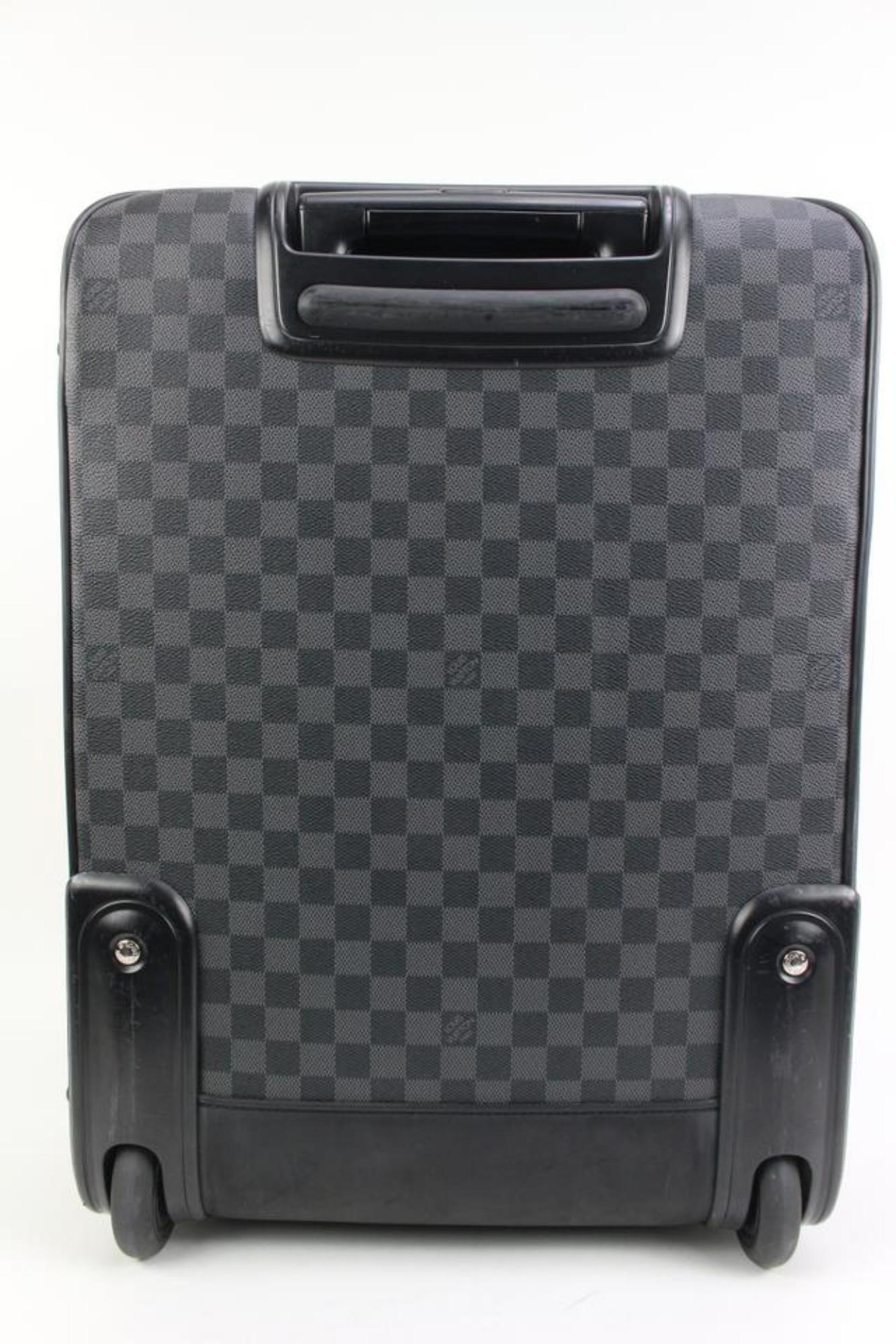 Louis Vuitton Damier Graphite Pegase Business 55 Rolling Suitcase Trolley 89lk31 4