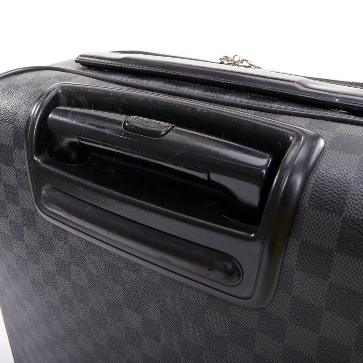 LOUIS VUITTON Damier Graphite Pegase Legere 55 schwarzes Canvas Business Gepäck im Angebot 5