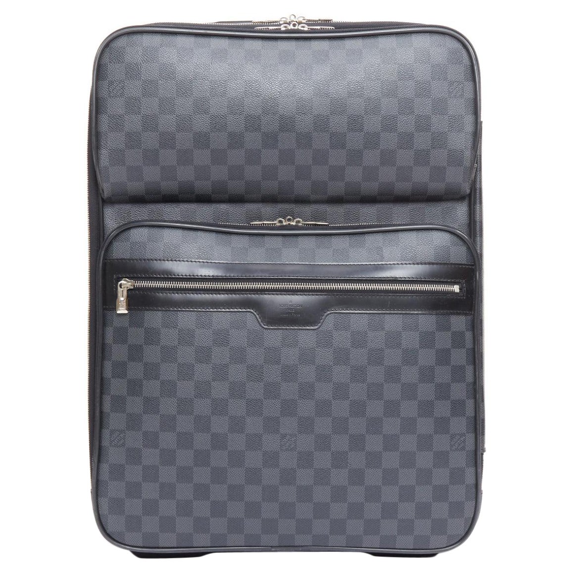 LOUIS VUITTON Damier Graphite Pegase Legere 55 black canvas business luggage