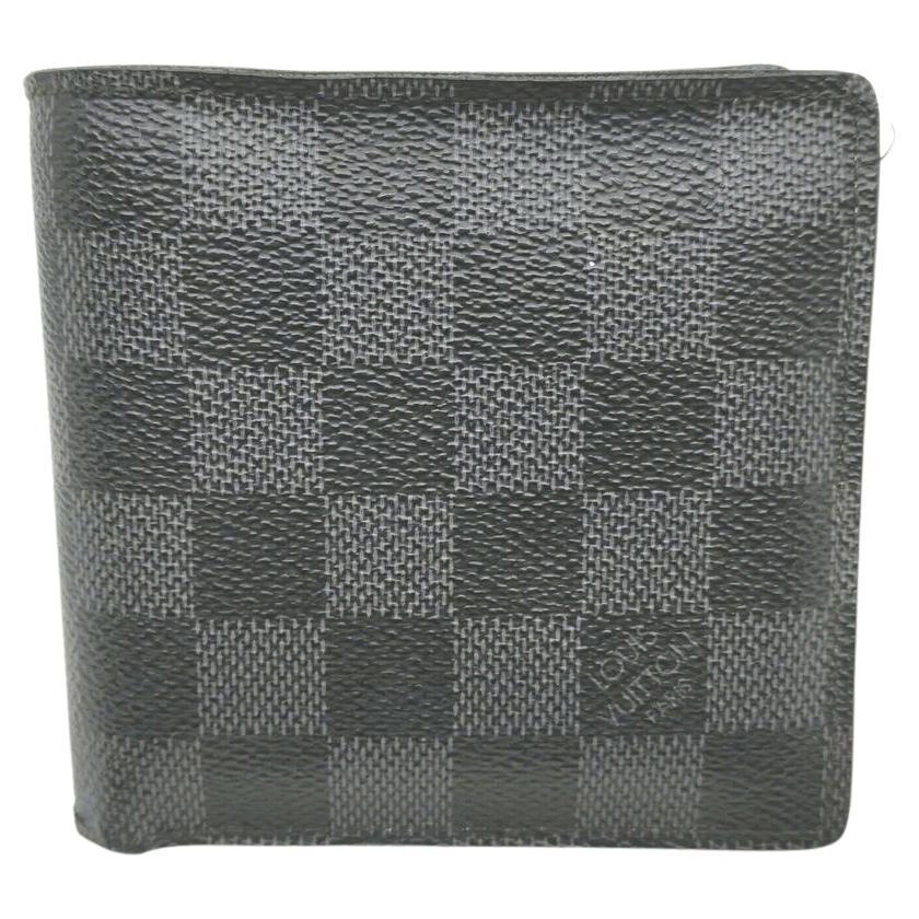 Louis Vuitton Damier Graphite Portefeuille Marco Bifold Men's Wallet 862775