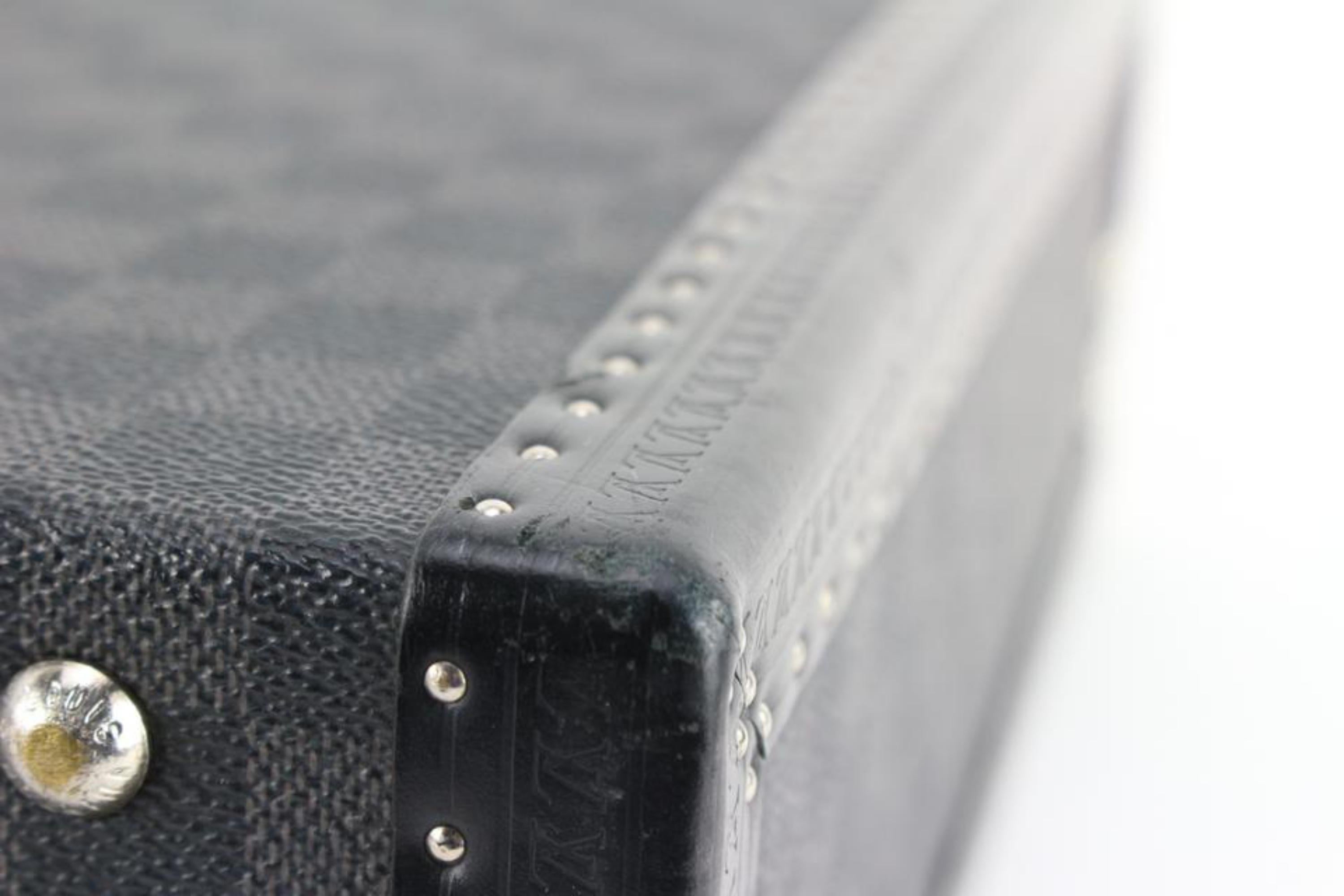 Black Louis Vuitton Damier Graphite President Classeur Briefcase Trunk Attache 33lk721