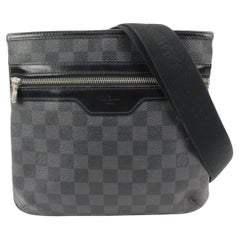 Shop Louis Vuitton DAMIER GRAPHITE Leather Crossbody Bag Logo Messenger & Shoulder  Bags (N45302) by Sincerity_m639