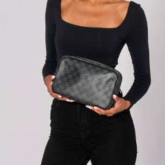 Louis Vuitton Damier Graphite Toilet Pouch GM Cosmetic Bag