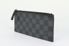 Louis Vuitton Damier Graphite Toiletry Pouch Cosmetic Case Wallet Insert 5L27S