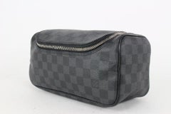 Louis Vuitton Damier Graphite Toiletry Pouch Trousse Toilette Dopp Travel 163lv7