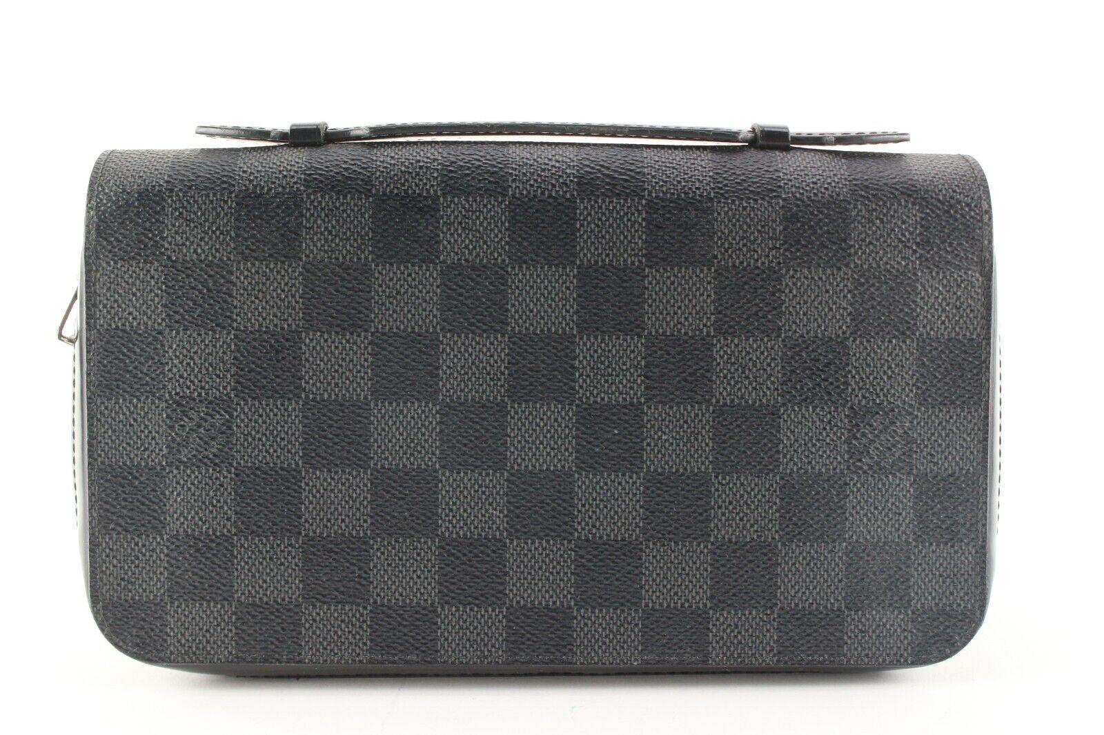 Black Louis Vuitton Damier Graphite Travel Zippy XL 11LK0425 For Sale