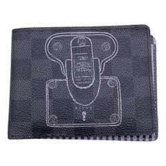 Louis Vuitton Damier Graphite Trunks and Locks Multiple Bifold Wallet