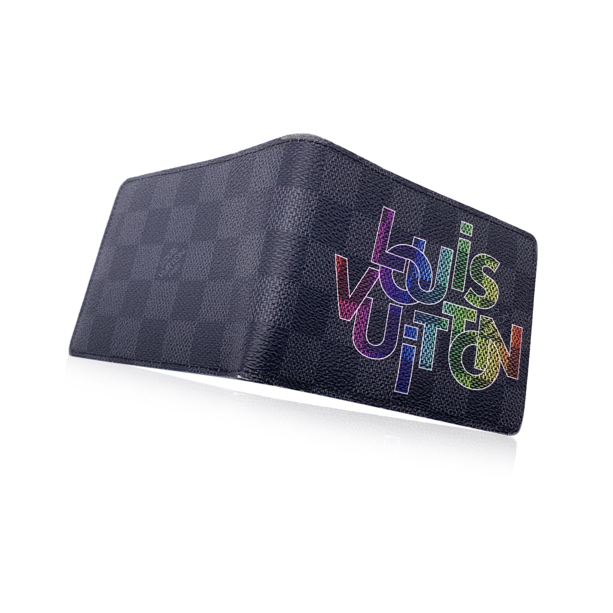 Louis Vuitton Damier Graphite Virgil Abloh Multiple Bifold Wallet In Excellent Condition In Rome, Rome