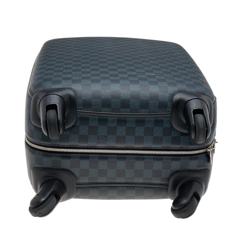Louis Vuitton Damier Cobalt Zephyr Rolling Luggage Trolley Suitcase 26lz531s