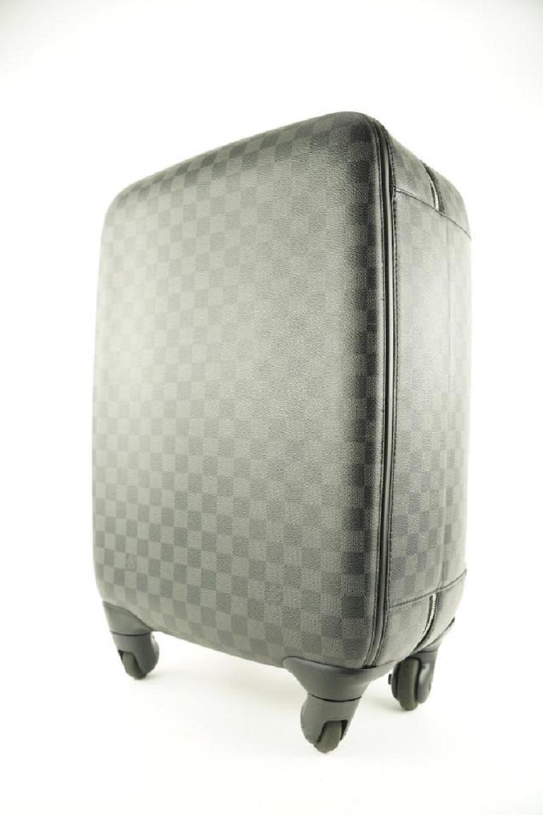 Black Louis Vuitton Damier Graphite Zephyr 55 Trolley Rolling Luggage Suitcase