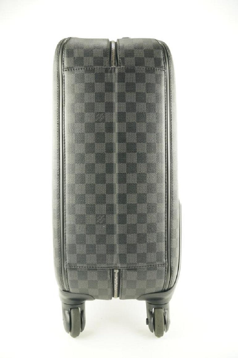 Women's Louis Vuitton Damier Graphite Zephyr 55 Trolley Rolling Luggage Suitcase