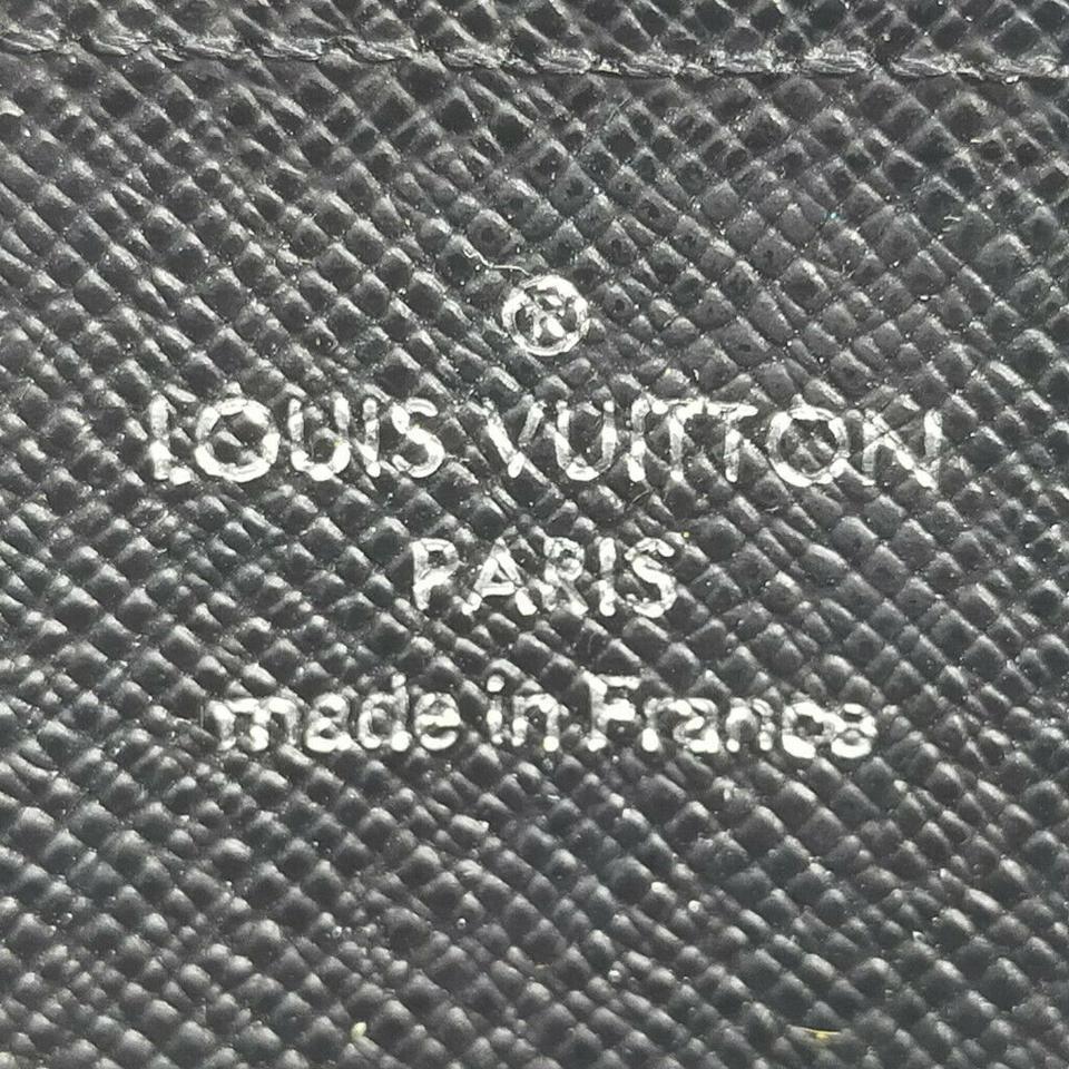 Black Louis Vuitton Damier Graphite Zippy Coin Change Purse Zip Around 863505