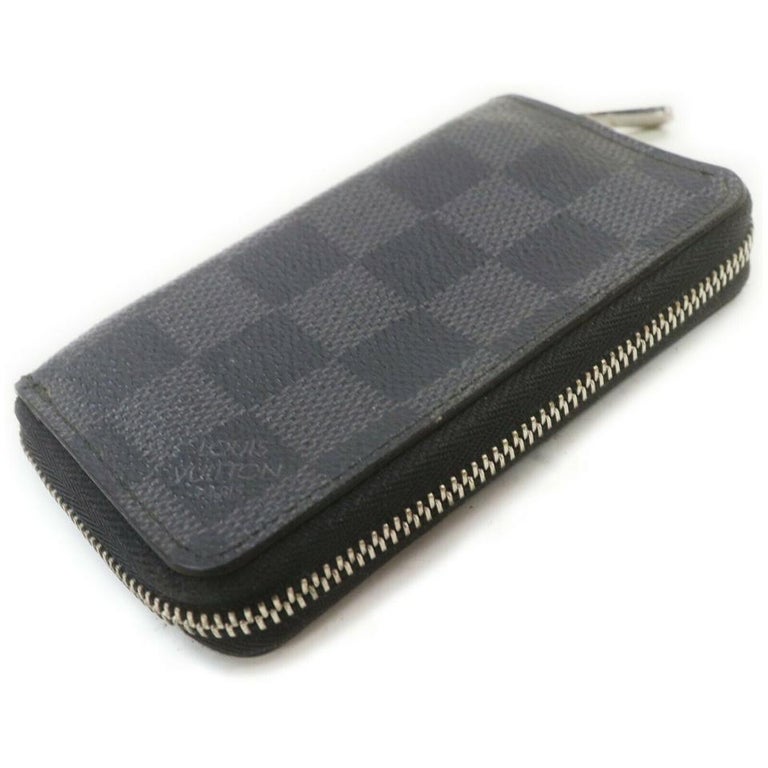 Louis Vuitton Damier Graphite Zippy Coin Wallet Zip Around Compact 861772  For Sale at 1stDibs