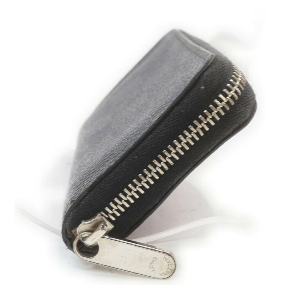 Louis Vuitton Damier Graphite Zippy Coin Wallet Zip Around Compact 861772 In Good Condition For Sale In Dix hills, NY