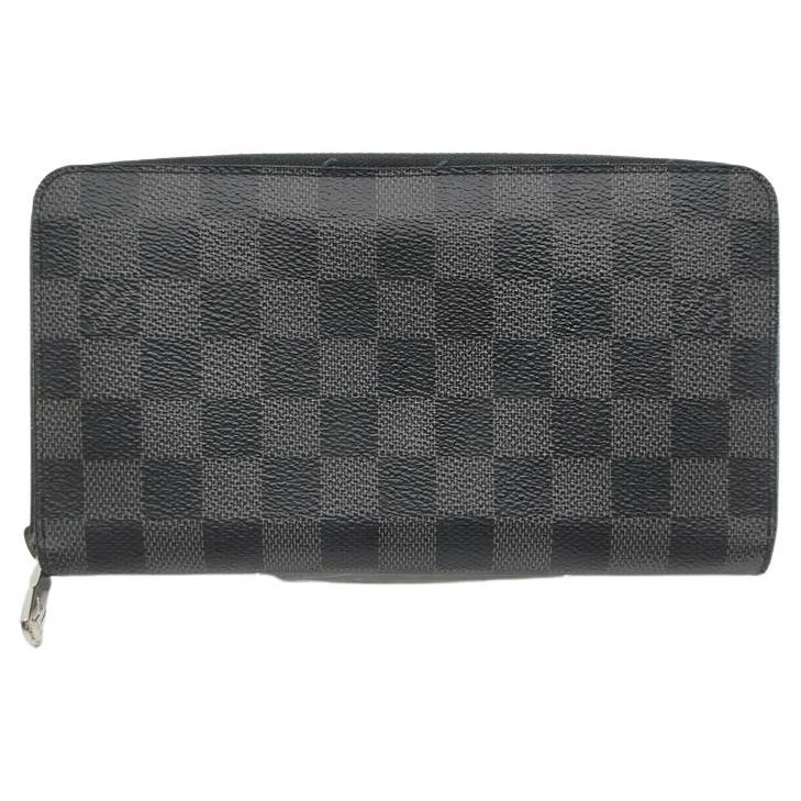 Louis Vuitton Damier Graphite Zippy Organizer Long Wallet 863448 For Sale