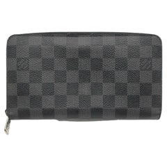 Vintage Louis Vuitton Damier Graphite Zippy Organizer Long Wallet 863448