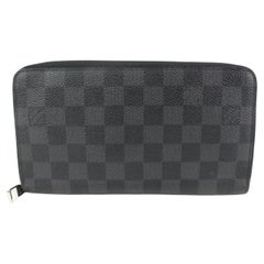 Louis Vuitton Damier Graphite Zippy Organizer Long Wallet Zip Around 51lz414s