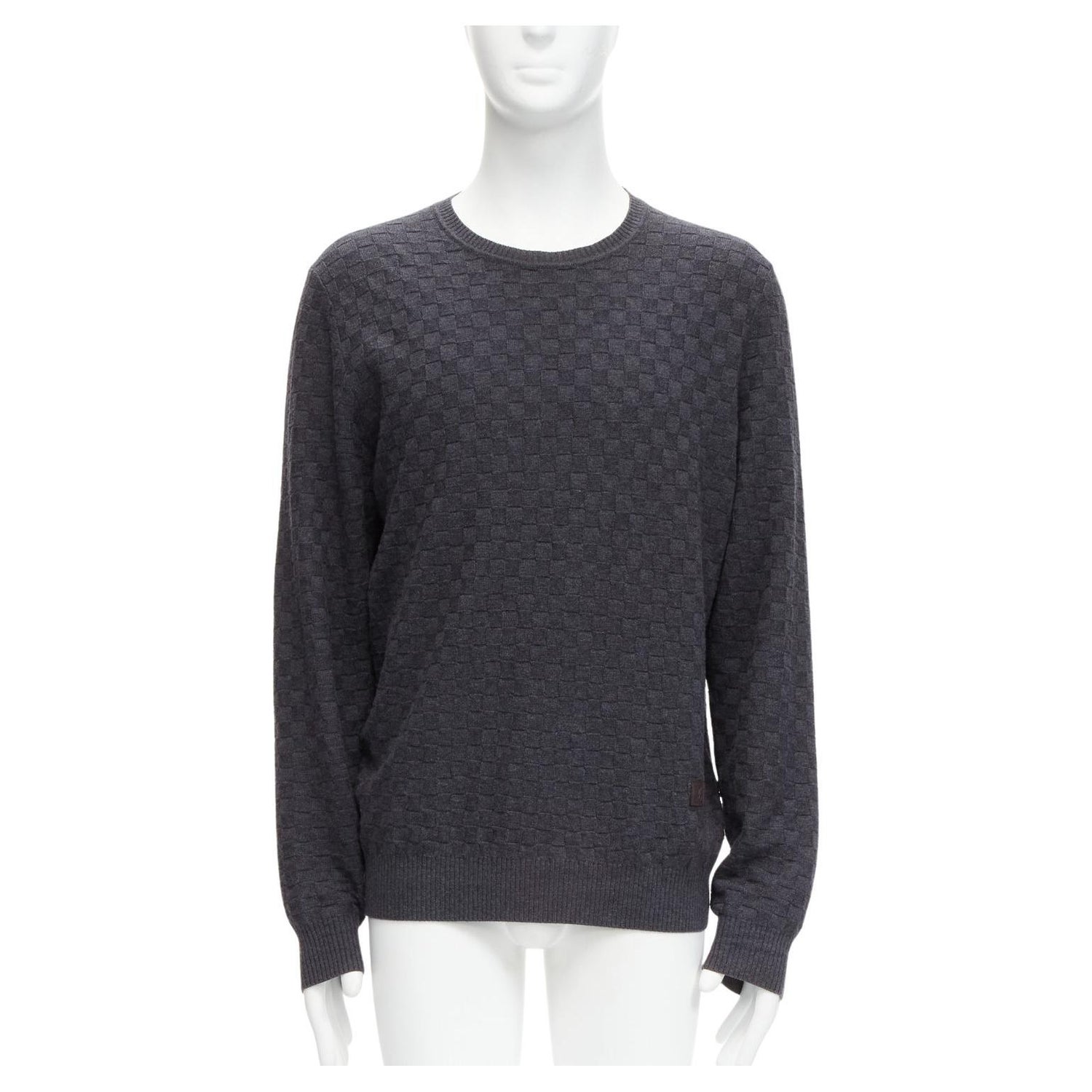 Louis Vuitton - Authenticated Sweatshirt - Cashmere Black for Men, Very Good Condition