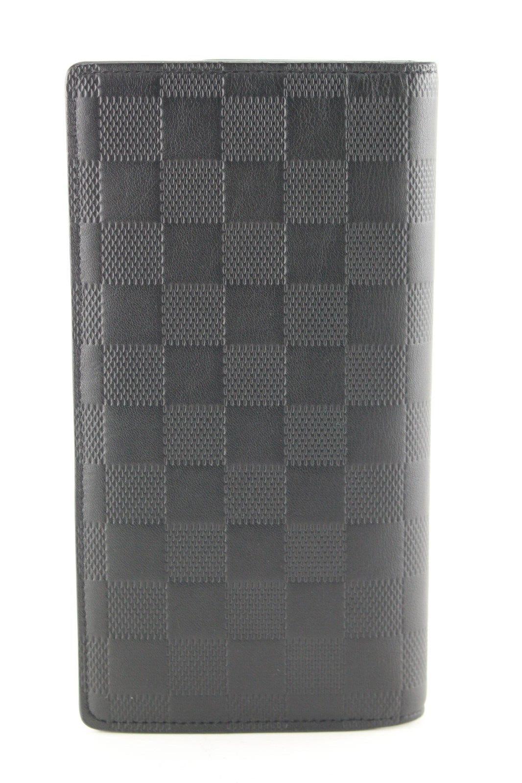 Louis Vuitton Damier Infini Brazza Long Wallet Black Leather 6LV525C 3