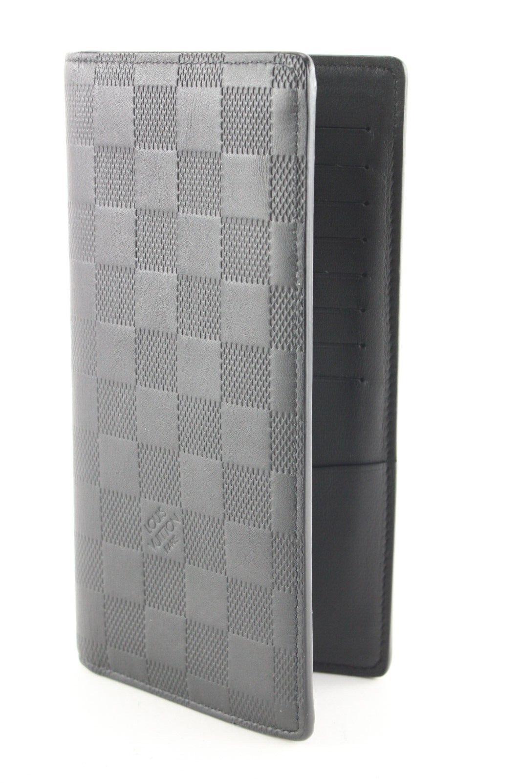 Louis Vuitton Damier Infini Brazza Long Wallet Black Leather 6LV525C 5