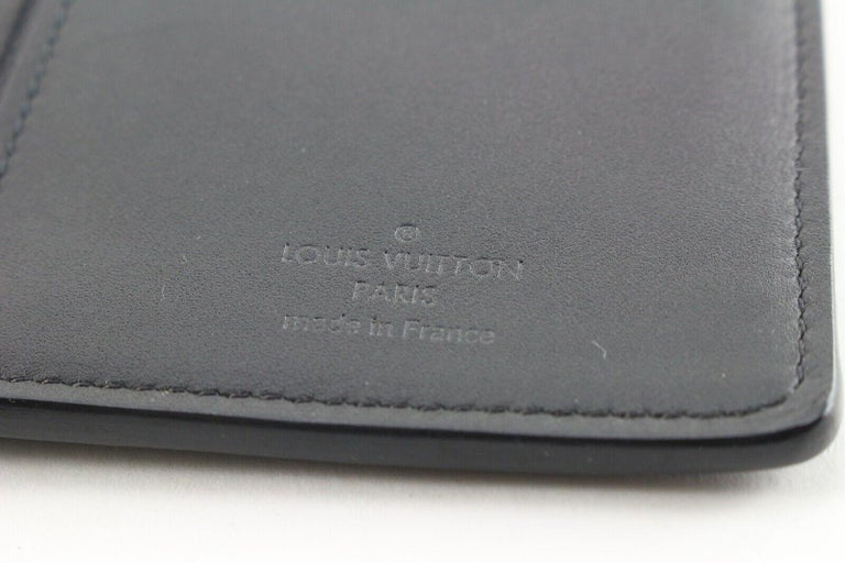 Louis Vuitton Damier Infini Brazza Long Wallet Black Leather