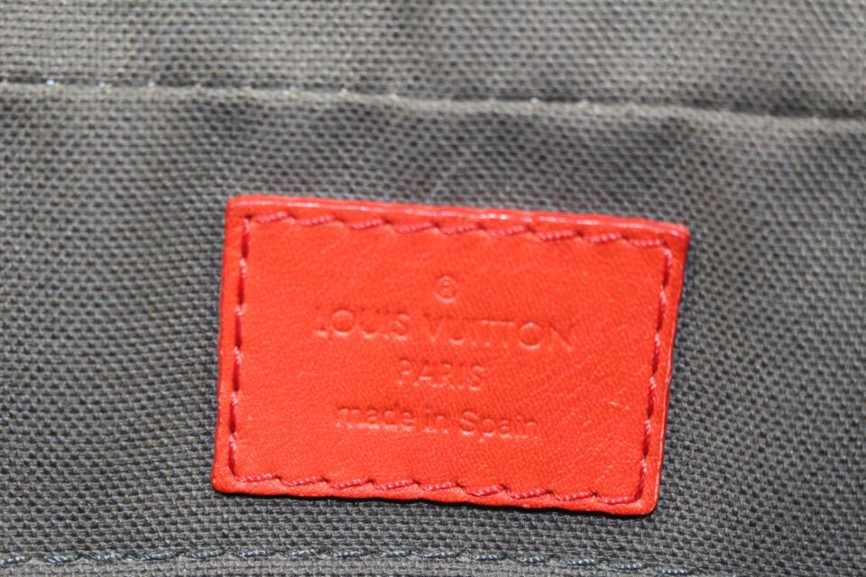 Louis Vuitton Damier Infini Fusion Red-Orange Porte Documents Voyage Briefcase 1