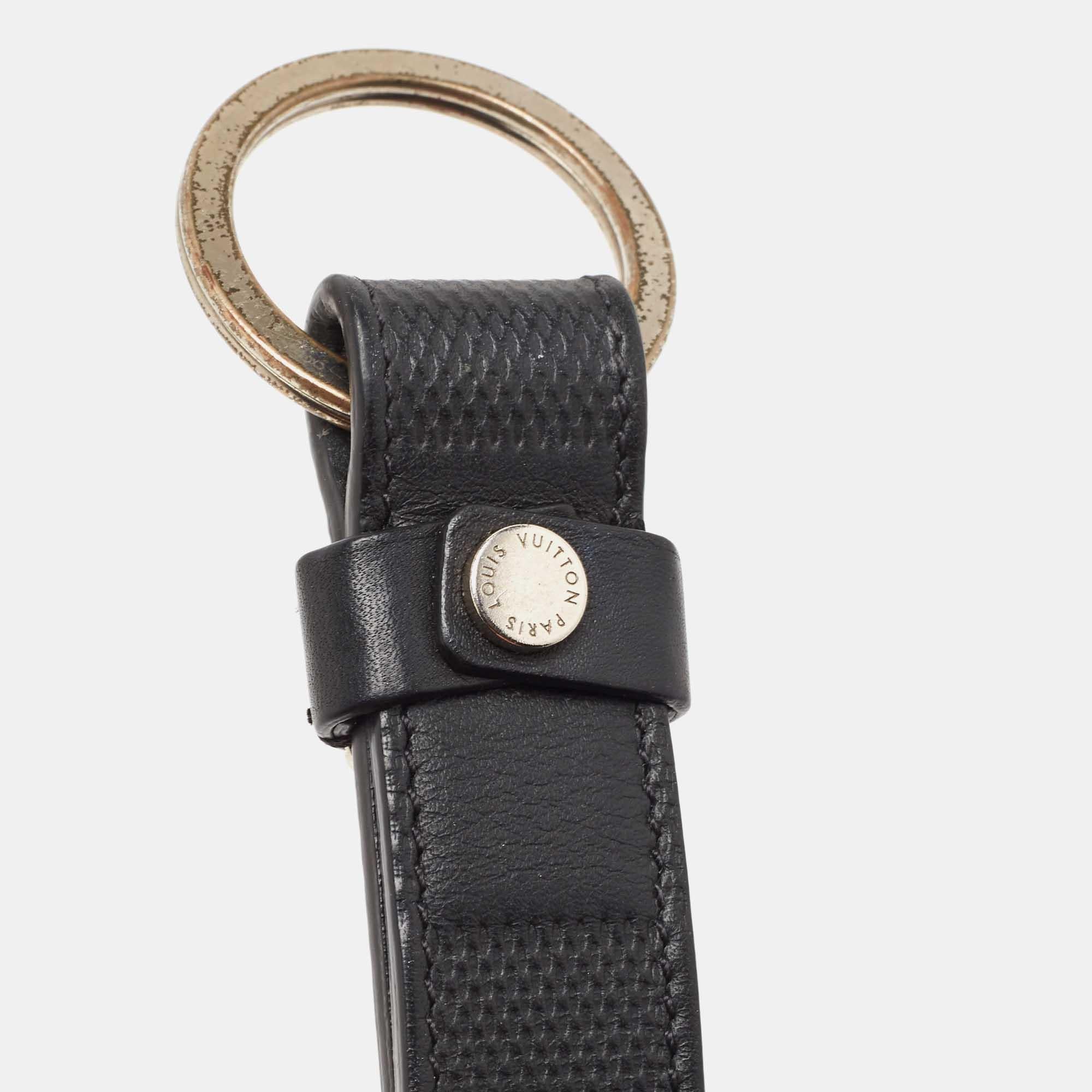 Louis Vuitton Damier Infini Leather LV Dragonne Key Holder In Fair Condition In Dubai, Al Qouz 2