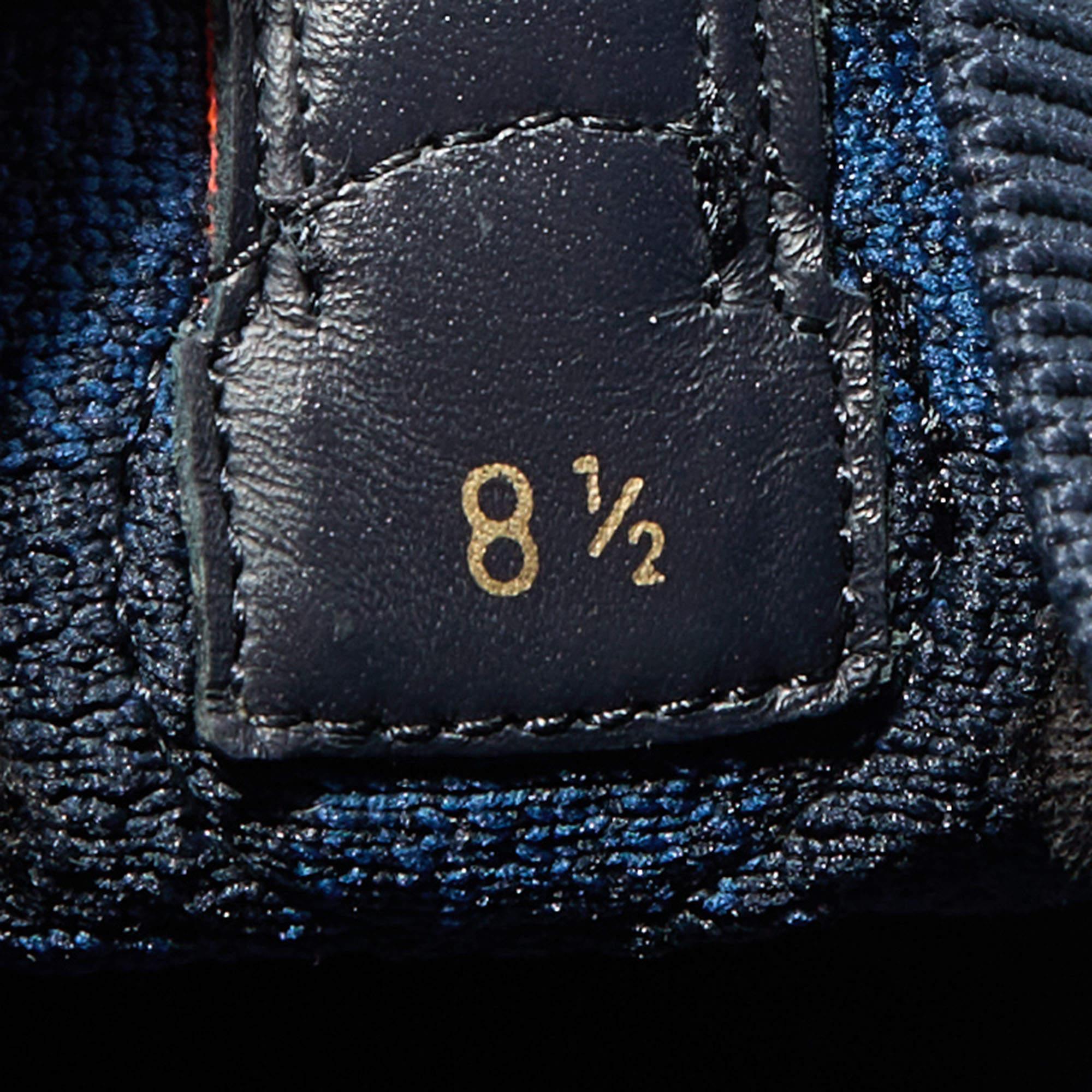 Louis Vuitton Damier Knit Fabric Fastlane Low Top Sneakers Size 42.5 1